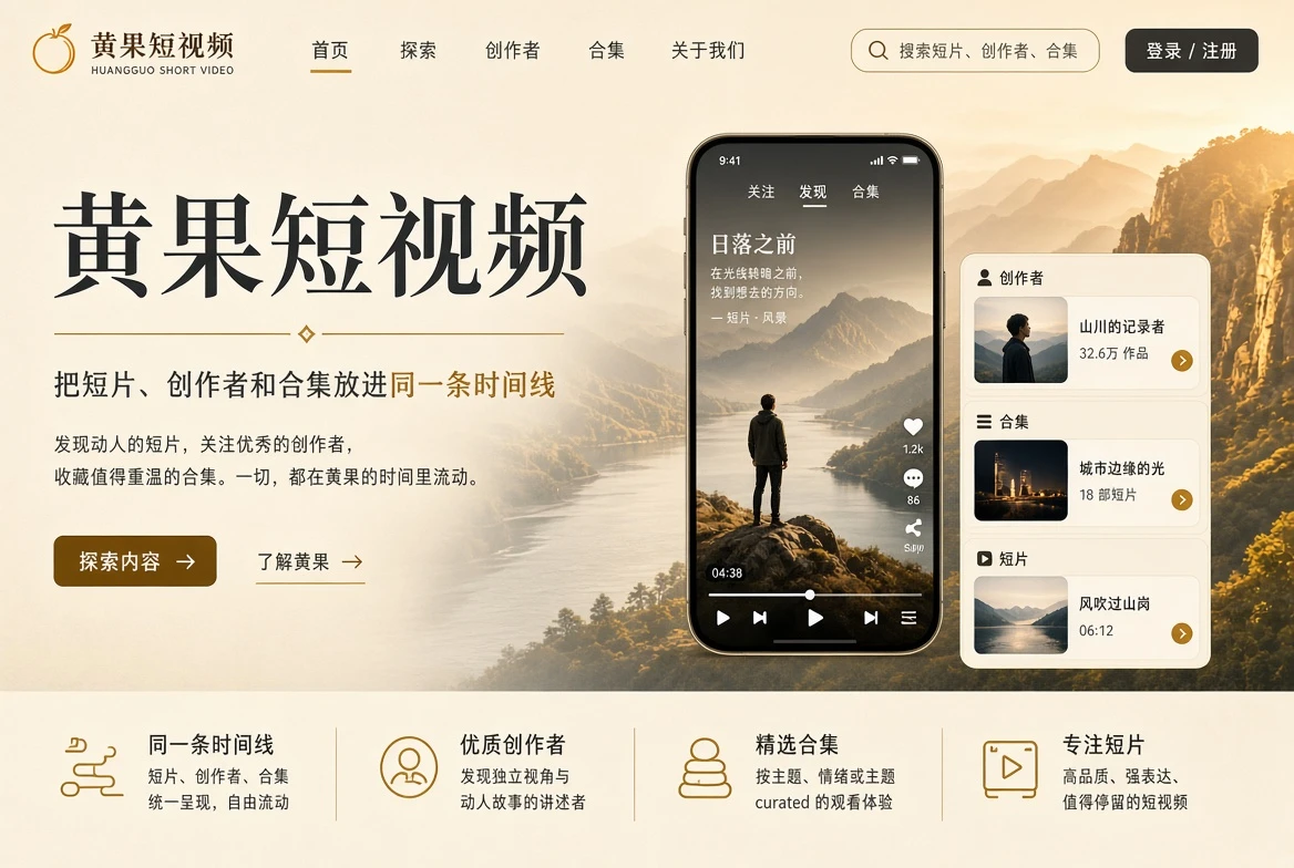 黄果短视频短片封面